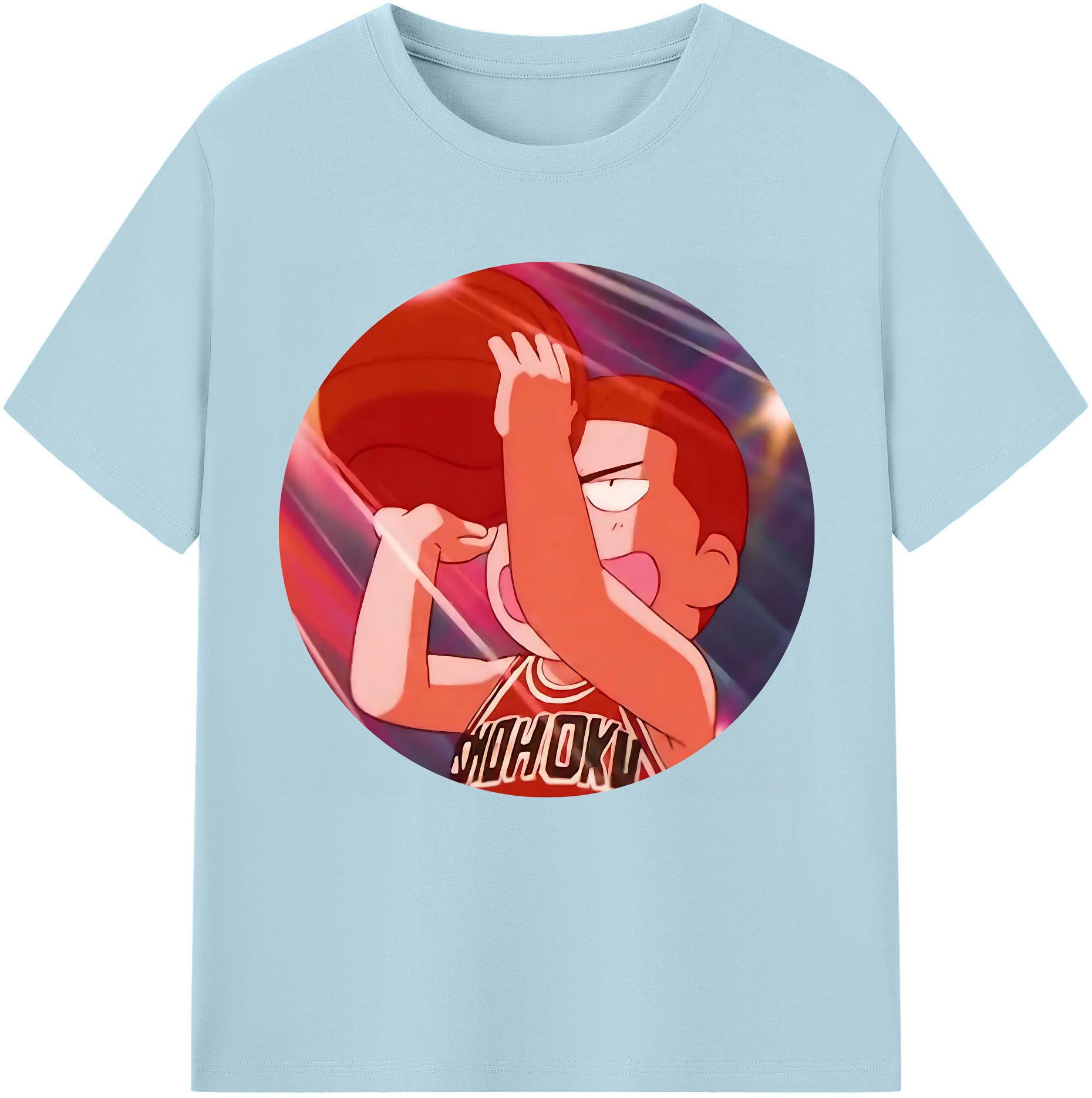 SLAM DUNK／スラムダンク 綿100％半袖Tシャツ（フロントプリント）